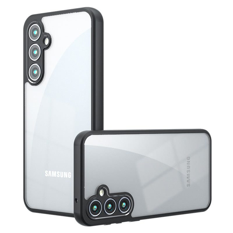 For Samsung Galaxy S24+ Case Lens Protection Skin-touch Anti-drop Phone Cover - Transparent