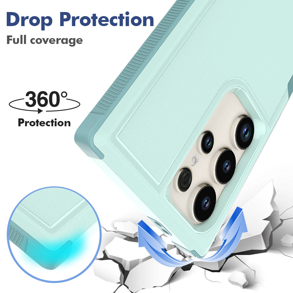 For Samsung Galaxy S24 Ultra Case Slim Hard PC+TPU Phone Protective Cover - Mint Green