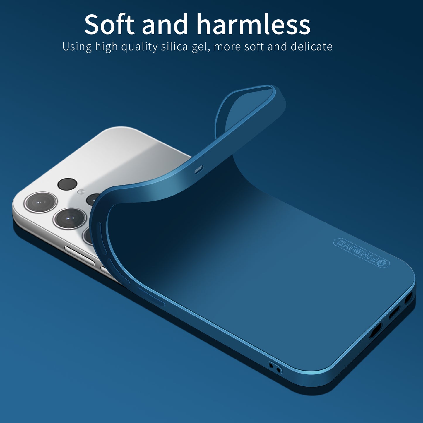 PINWUYO JK Touching Series for Samsung Galaxy S24 Ultra Case Soft TPU Mobile Phone Cover - Black