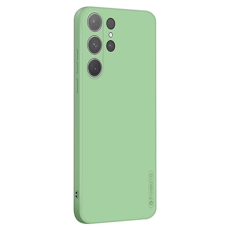 PINWUYO JK Touching Series for Samsung Galaxy S24 Ultra Case Soft TPU Mobile Phone Cover - Matcha Green