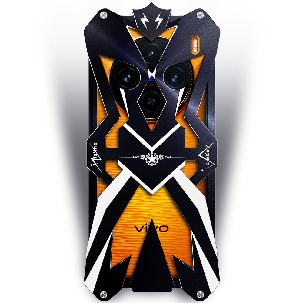 For vivo X100 Pro 5G Protective Cover Tough Armour Aluminum Alloy Metal Phone Case