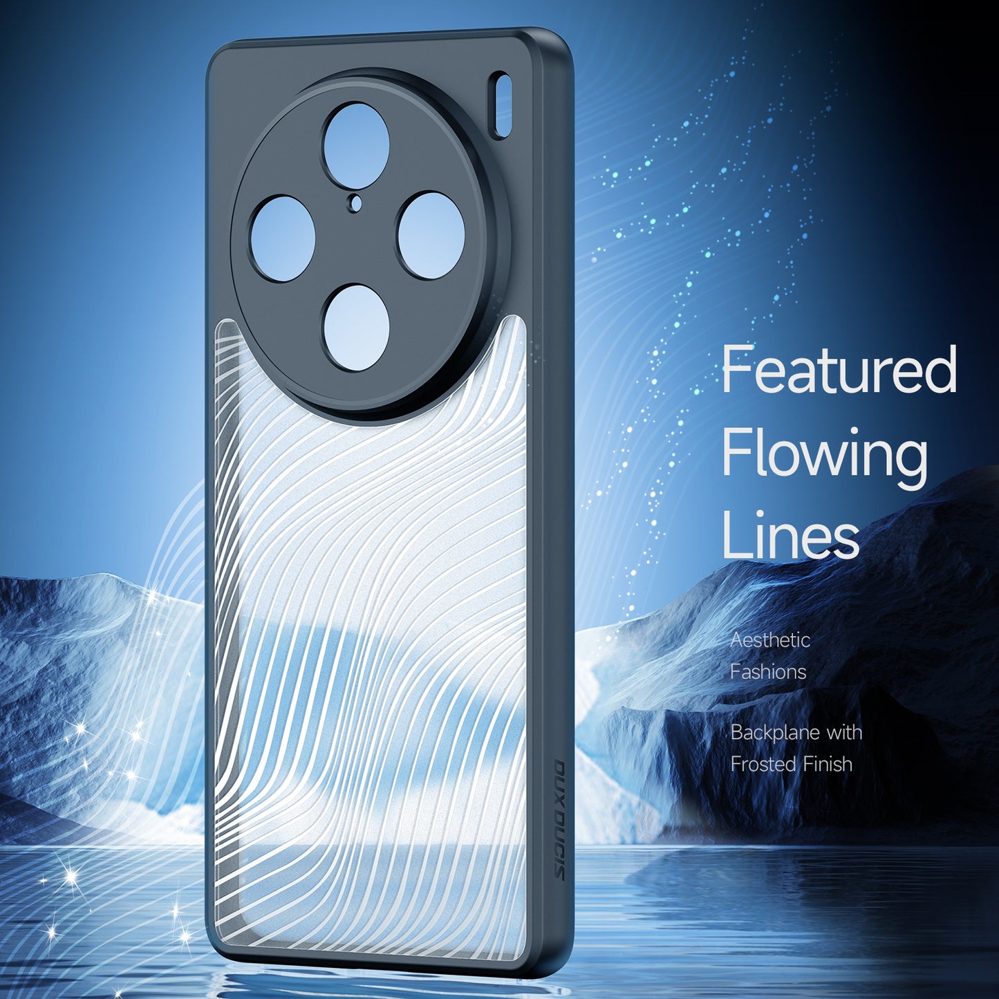 DUX DUCIS Aimo Series for vivo X100 Pro 5G Case TPU+PC Matte Protective Cover (REACH Certification) - Black