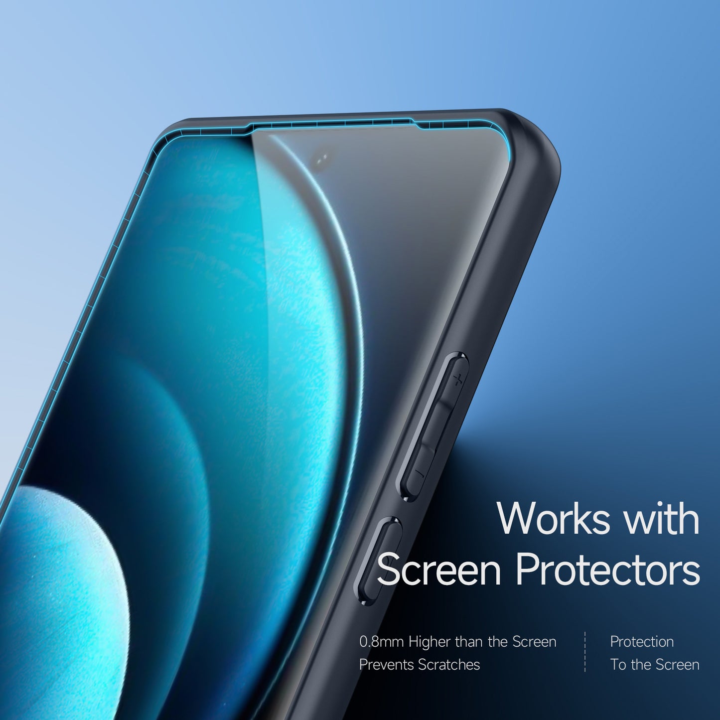 DUX DUCIS Aimo Series for vivo X100 Pro 5G Case TPU+PC Matte Protective Cover (REACH Certification) - Black