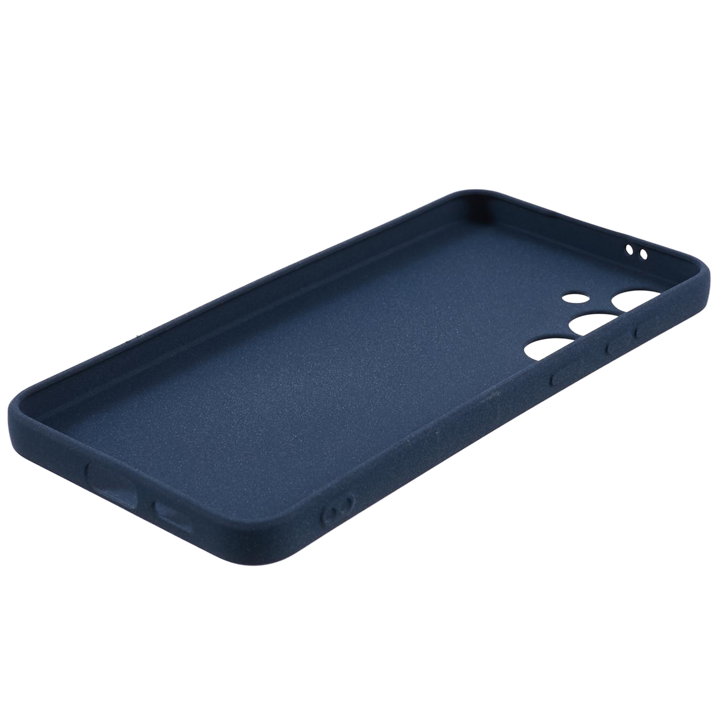 For Samsung Galaxy S24+ Case Anti-drop Matte TPU Smart Phone Protector - Navy Blue