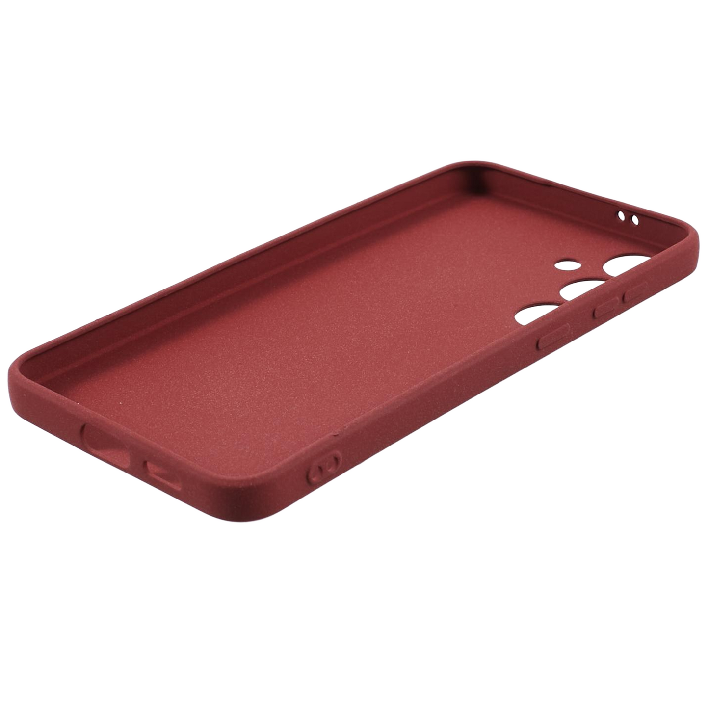For Samsung Galaxy S24+ Case Anti-drop Matte TPU Smart Phone Protector - Wine Red