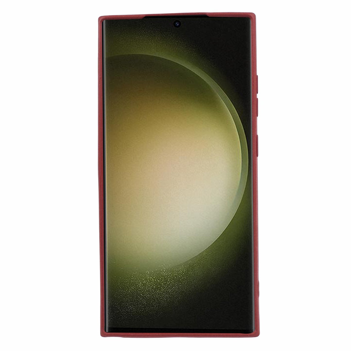 For Samsung Galaxy S24 Ultra Phone Case Double-Sided Matte Design Anti-Slip Cover - Wine Red