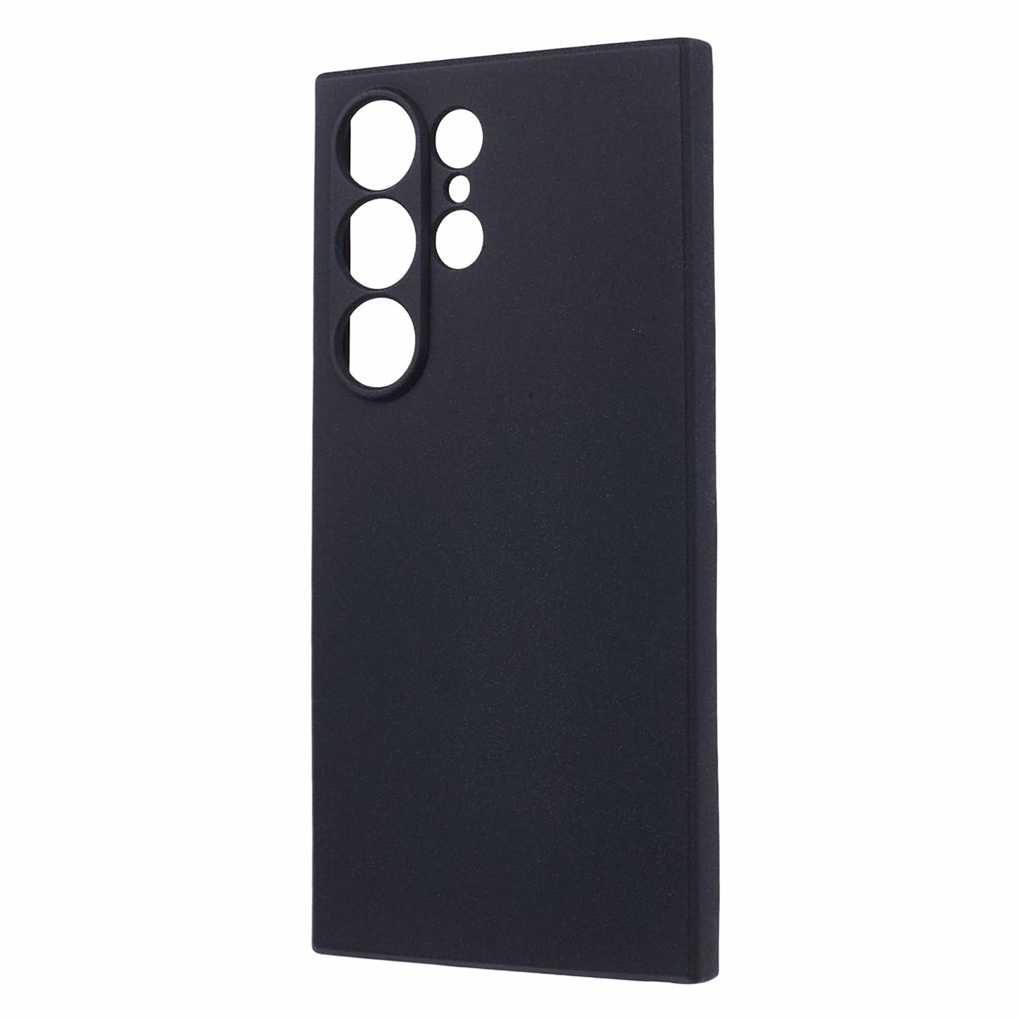For Samsung Galaxy S24 Ultra Phone Case Double-Sided Matte Design Anti-Slip Cover - Black