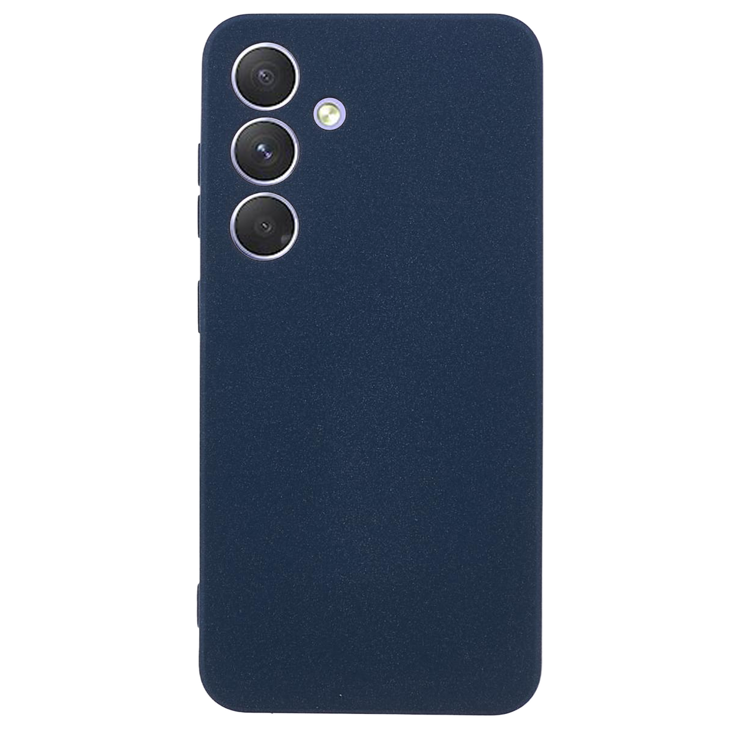 For Samsung Galaxy S24 Phone Case TPU Double-Sided Matte Cover - Navy Blue