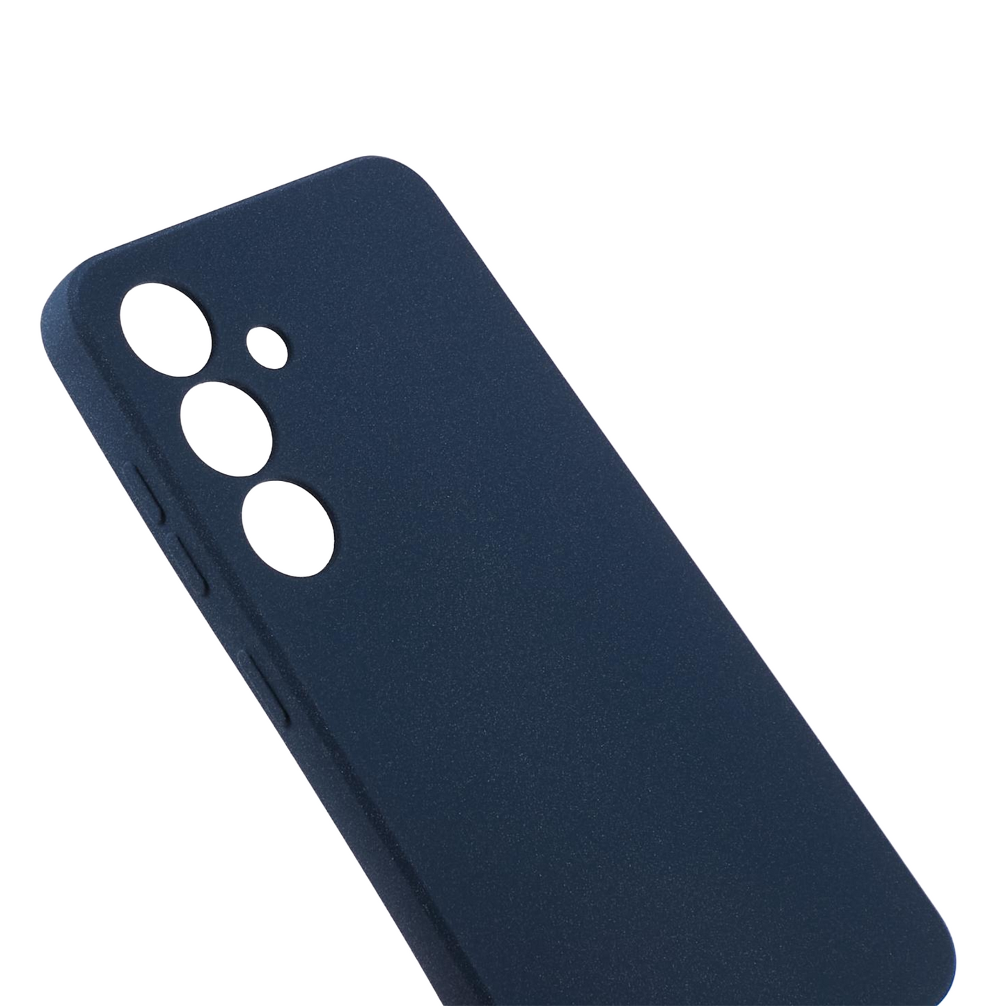For Samsung Galaxy S24 Phone Case TPU Double-Sided Matte Cover - Navy Blue