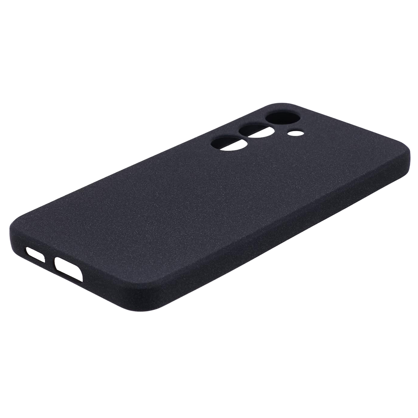 For Samsung Galaxy S24 Phone Case TPU Double-Sided Matte Cover - Black