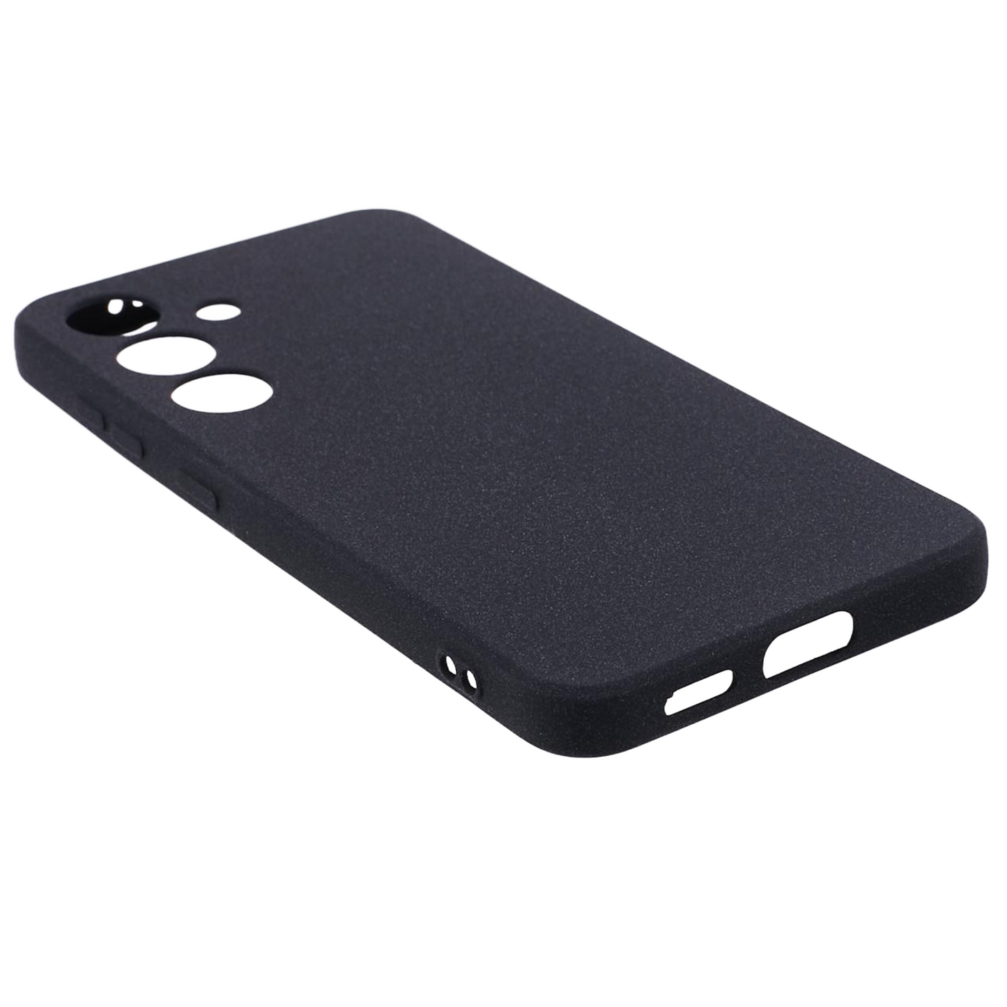 For Samsung Galaxy S24 Phone Case TPU Double-Sided Matte Cover - Black