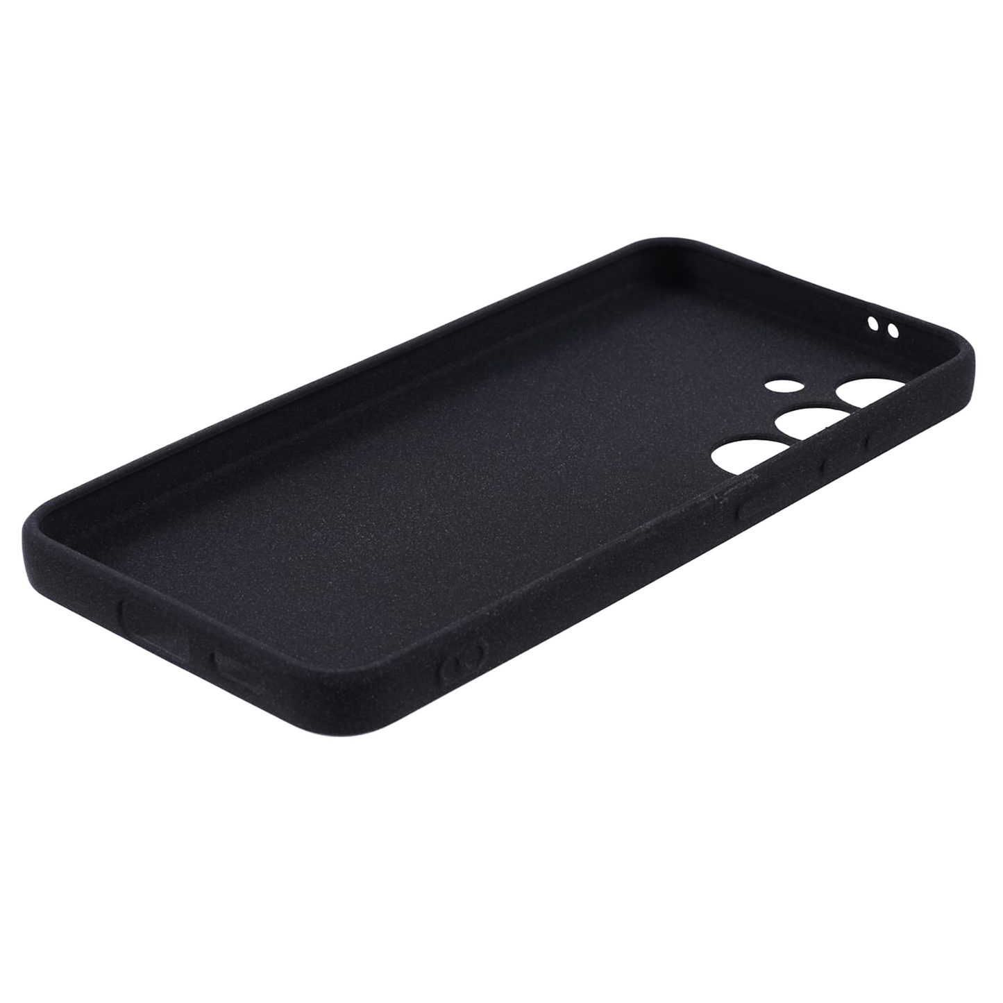 For Samsung Galaxy S24 Phone Case TPU Double-Sided Matte Cover - Black