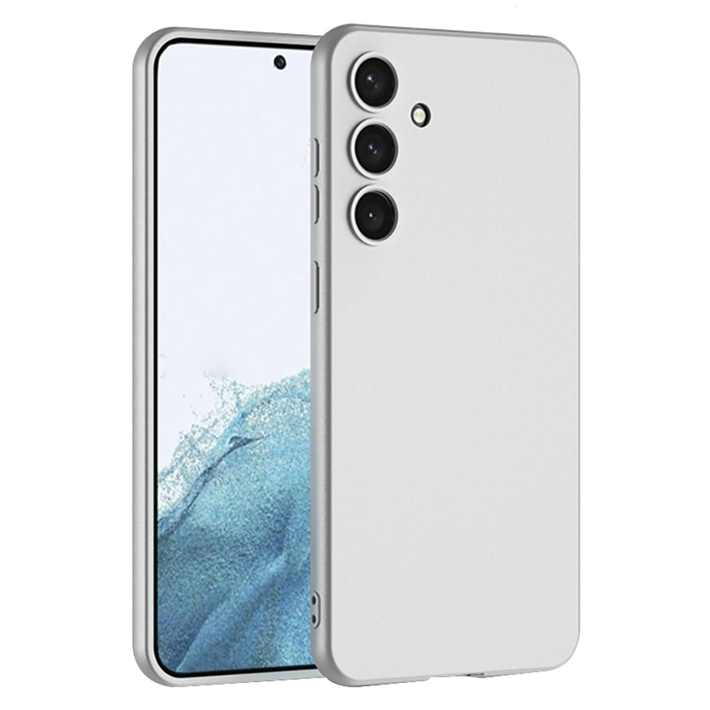 GKK For Samsung Galaxy S24+ Phone Case Skin-touch Ultra Thin PC Back Cover - Silver