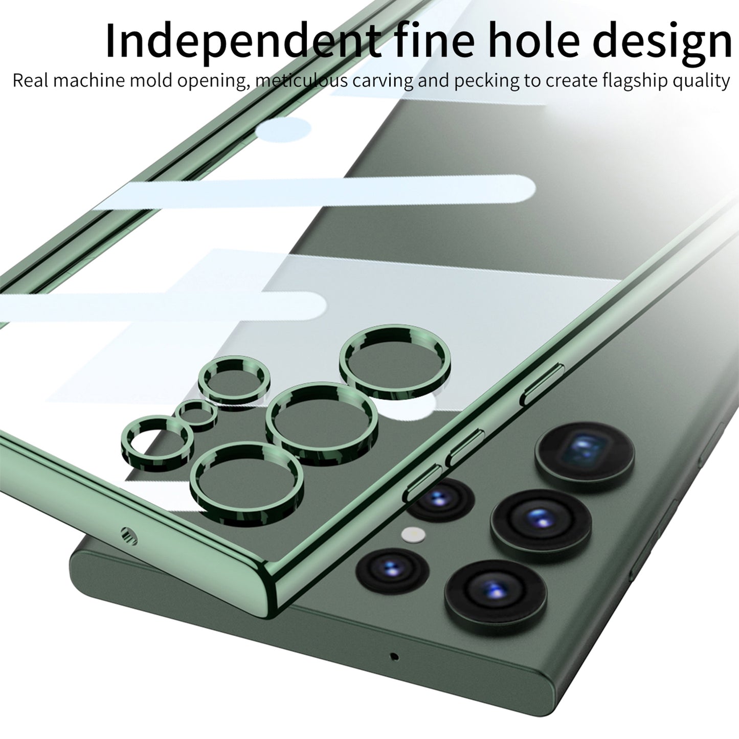 GKK For Samsung Galaxy S24 Ultra Protective Case Electroplating Crystal Clear TPU Phone Cover - Transparent