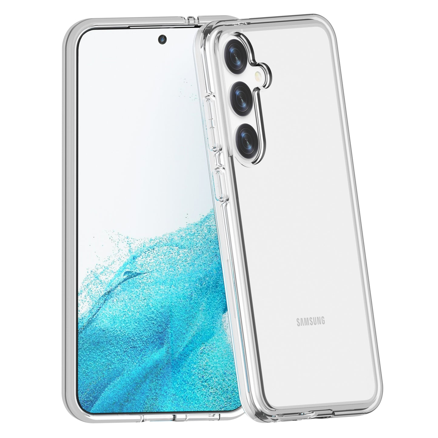 For Samsung Galaxy S24+ Phone Case PC+TPU Ultra Clear Phone Cover - Transparent