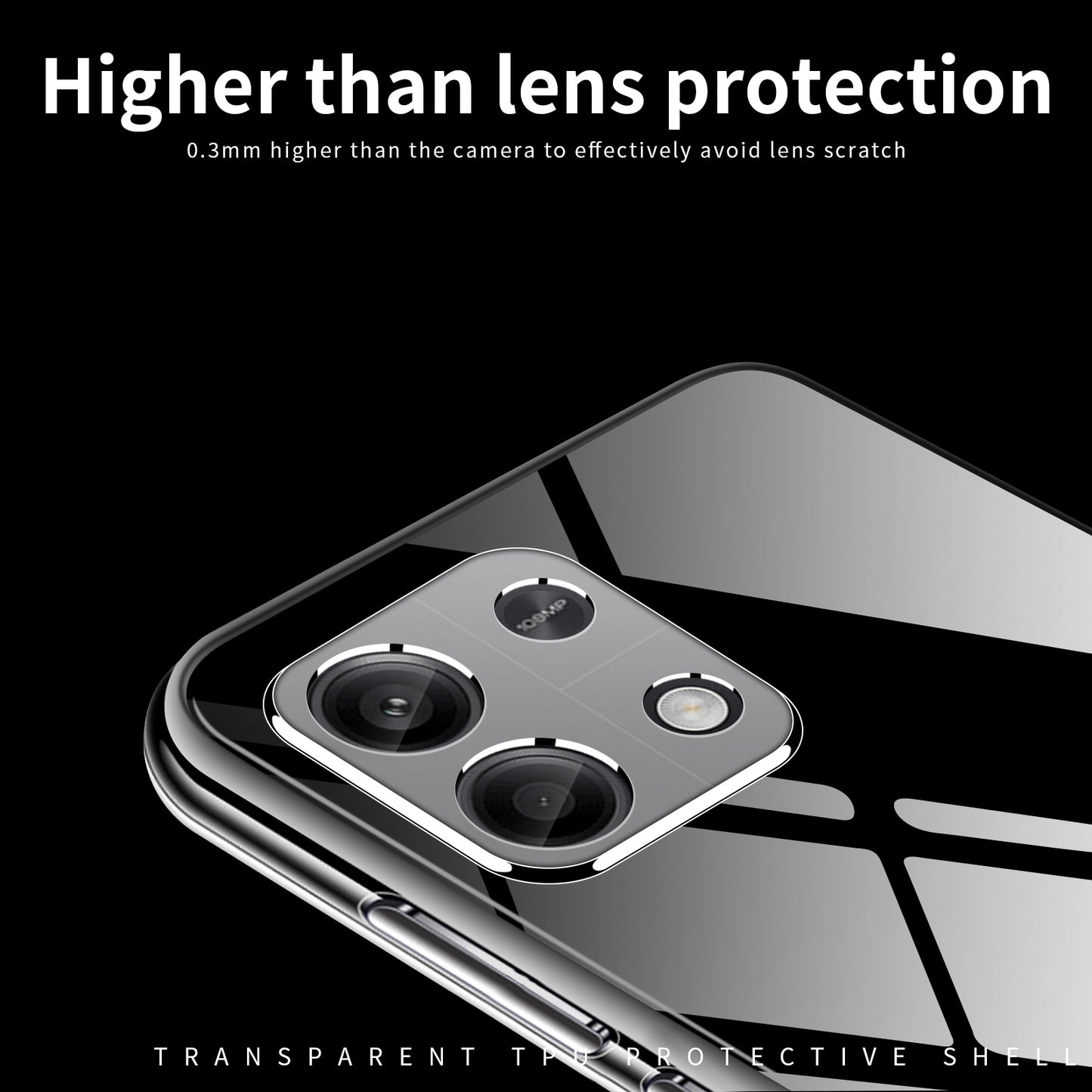 MOFI For Xiaomi Redmi Note 13 4G TPU Case High Definition Phone Protective Cover