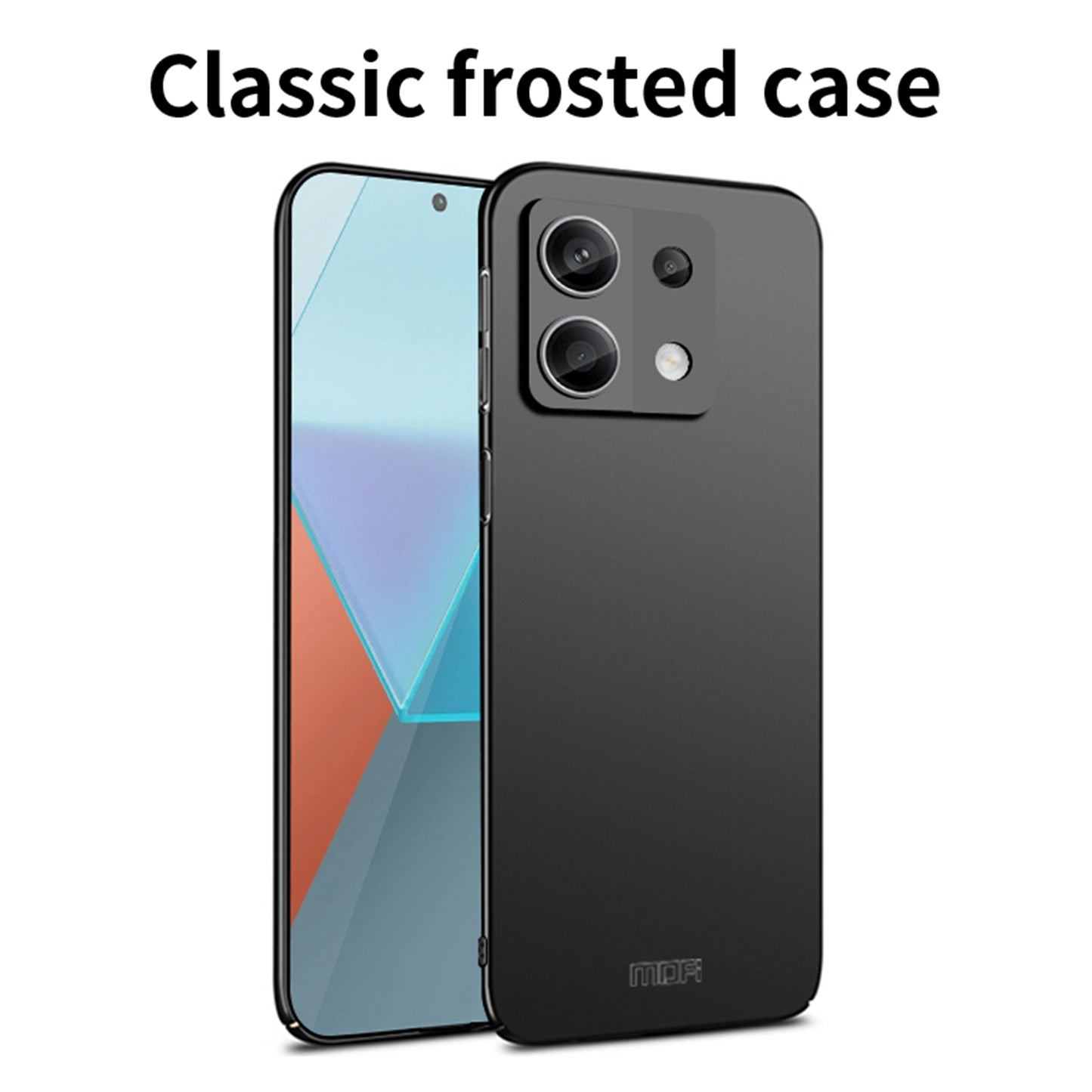 MOFI JK PC Series-1 for Xiaomi Redmi Note 13 5G Case Hard PC Matte Slim Phone Cover - Black