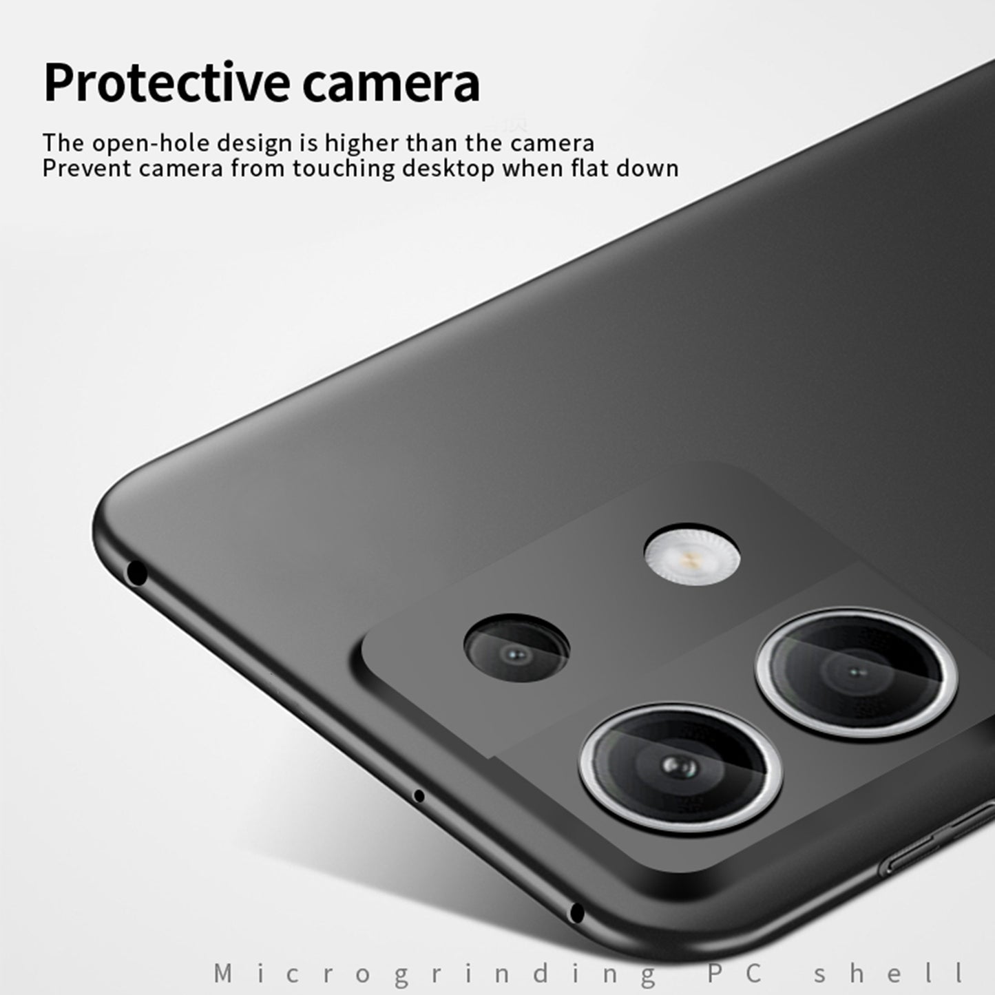MOFI JK PC Series-1 for Xiaomi Redmi Note 13 5G Case Hard PC Matte Slim Phone Cover - Black