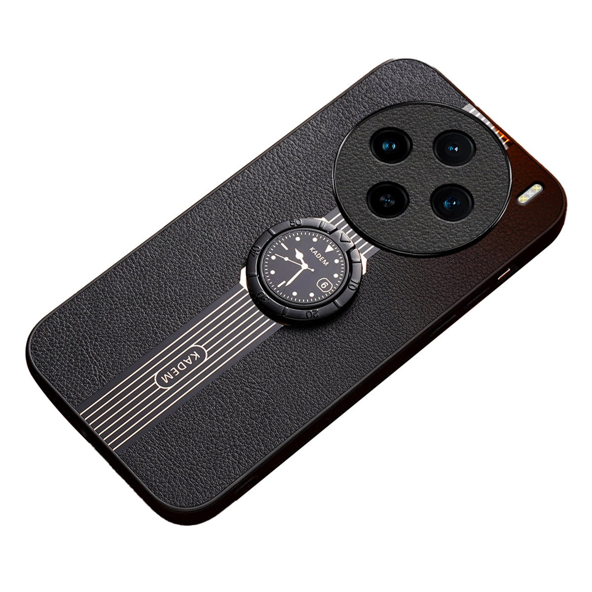 KADEM For vivo X100 Pro 5G Ring Kickstand Cell Phone Cases Back Guard Cover - Black