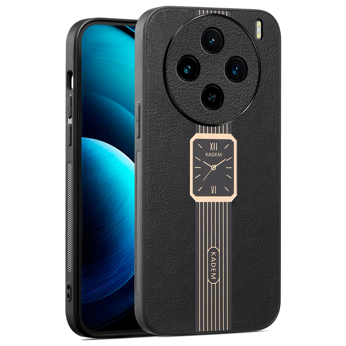 KADEM For vivo X100 Pro 5G Case Bump Proof Electroplating Cell Phone Cover - Black