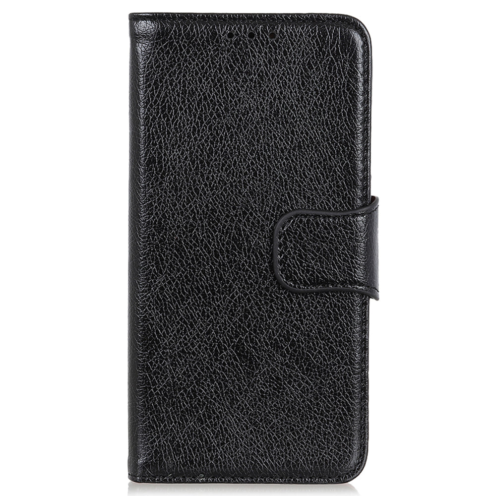 For Xiaomi Redmi Note 13 Pro+ 5G Case Nappa Texture Split Leather Phone Shell - Black
