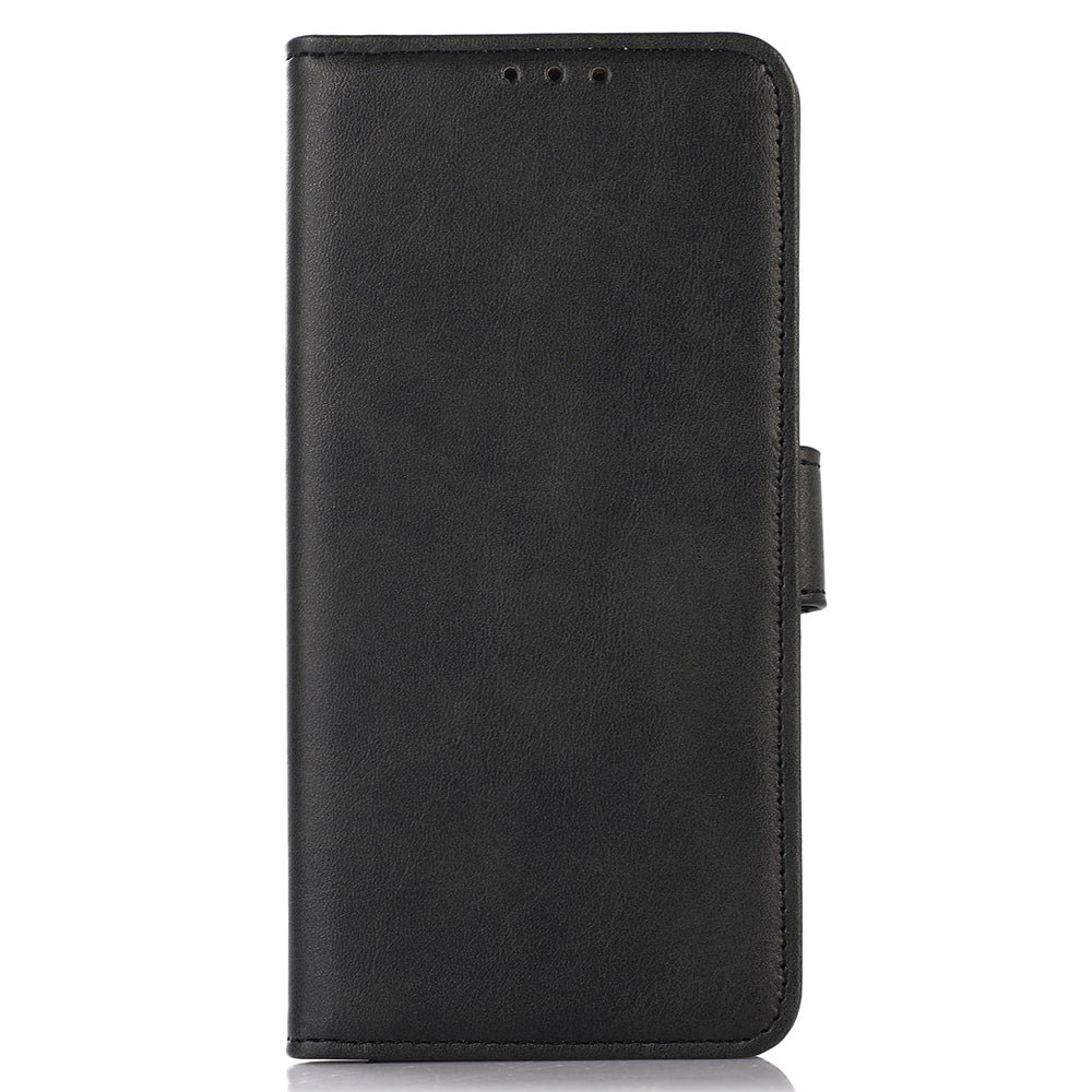 For Xiaomi Redmi Note 13 Pro+ 5G Case Shockproof Cowhide Texture Cell Phone Cover - Black