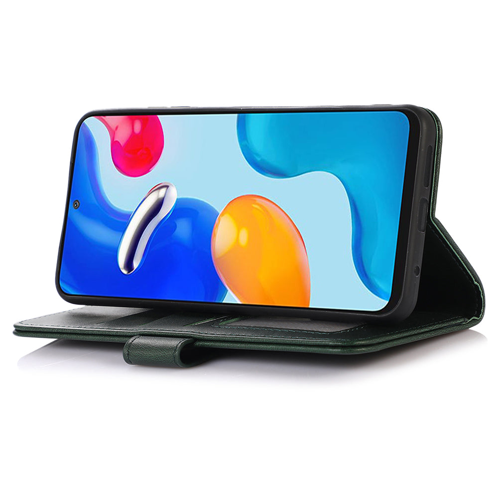 For Xiaomi Redmi Note 13 Pro+ 5G Case Shockproof Cowhide Texture Cell Phone Cover - Green