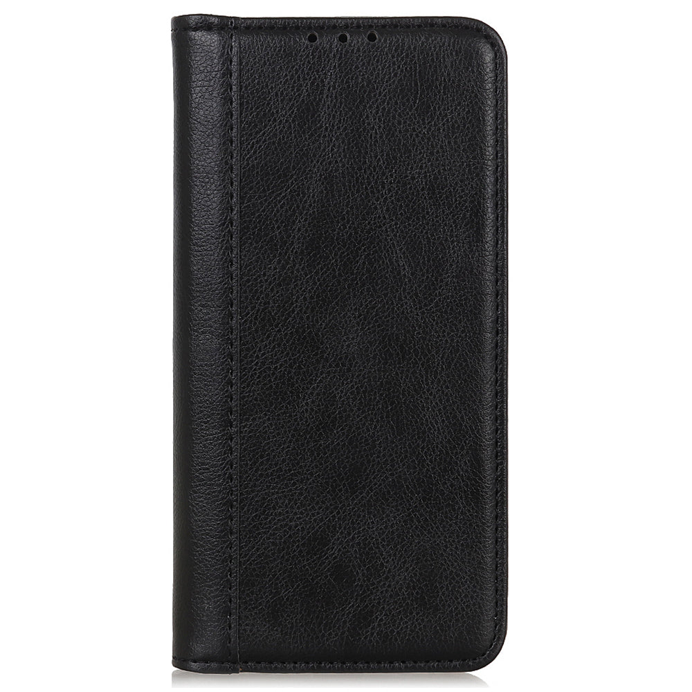 For Xiaomi Redmi Note 13 Pro+ 5G Case Folding Stand Split Leather Cell Phone Cover - Black