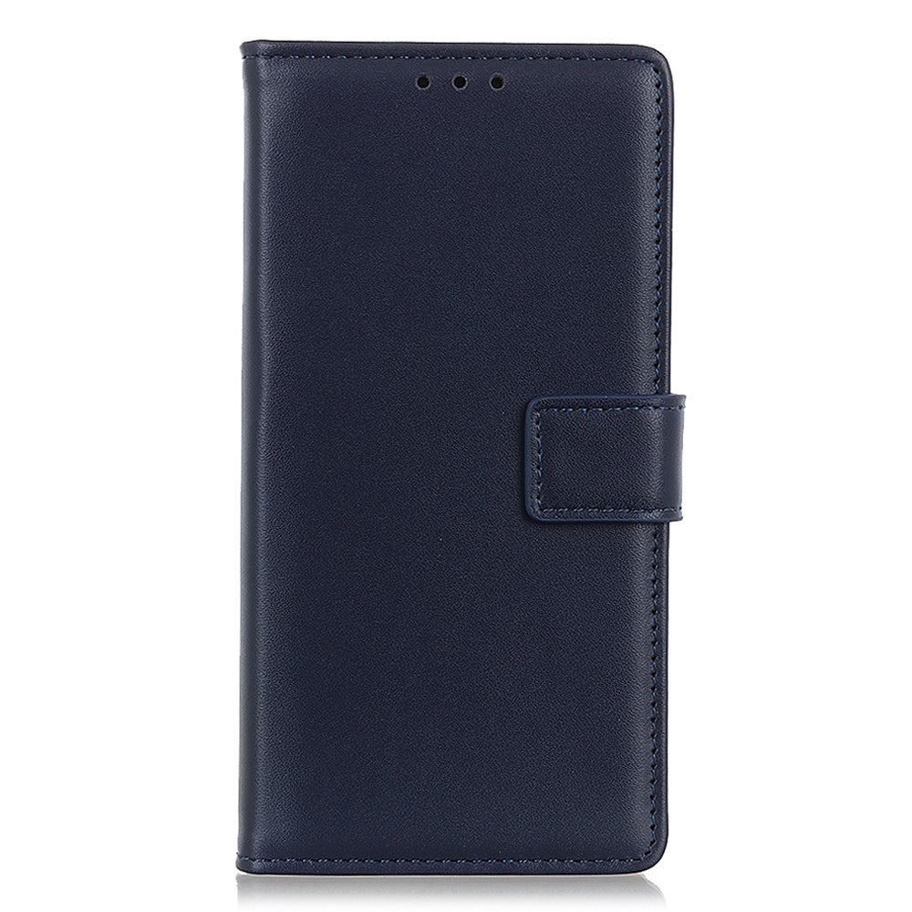 For Xiaomi Redmi Note 13 Pro+ 5G Case PU Leather Folding Stand Cell Phone Cover - Blue