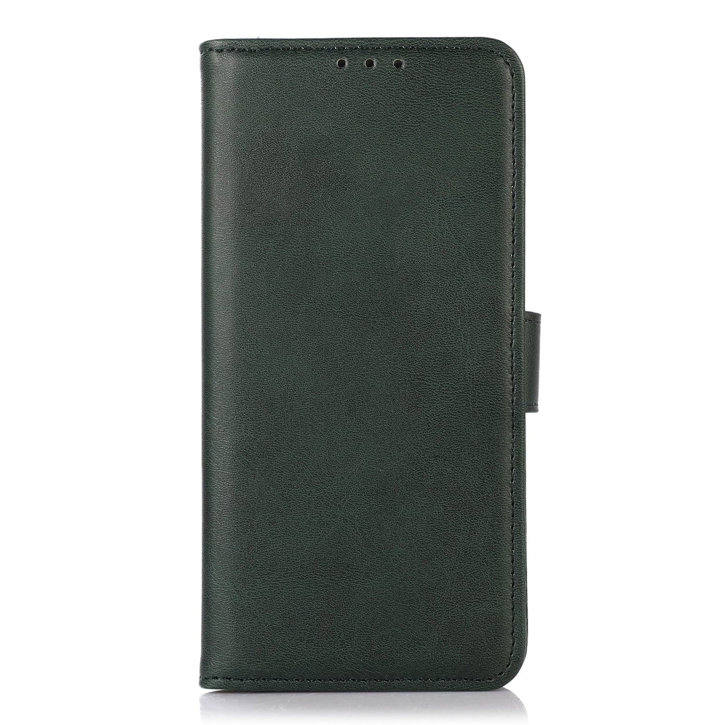 For Xiaomi Redmi Note 13 Pro 5G / Poco X6 5G Case Cowhide Texture Foldable Stand Leather Cover - Green