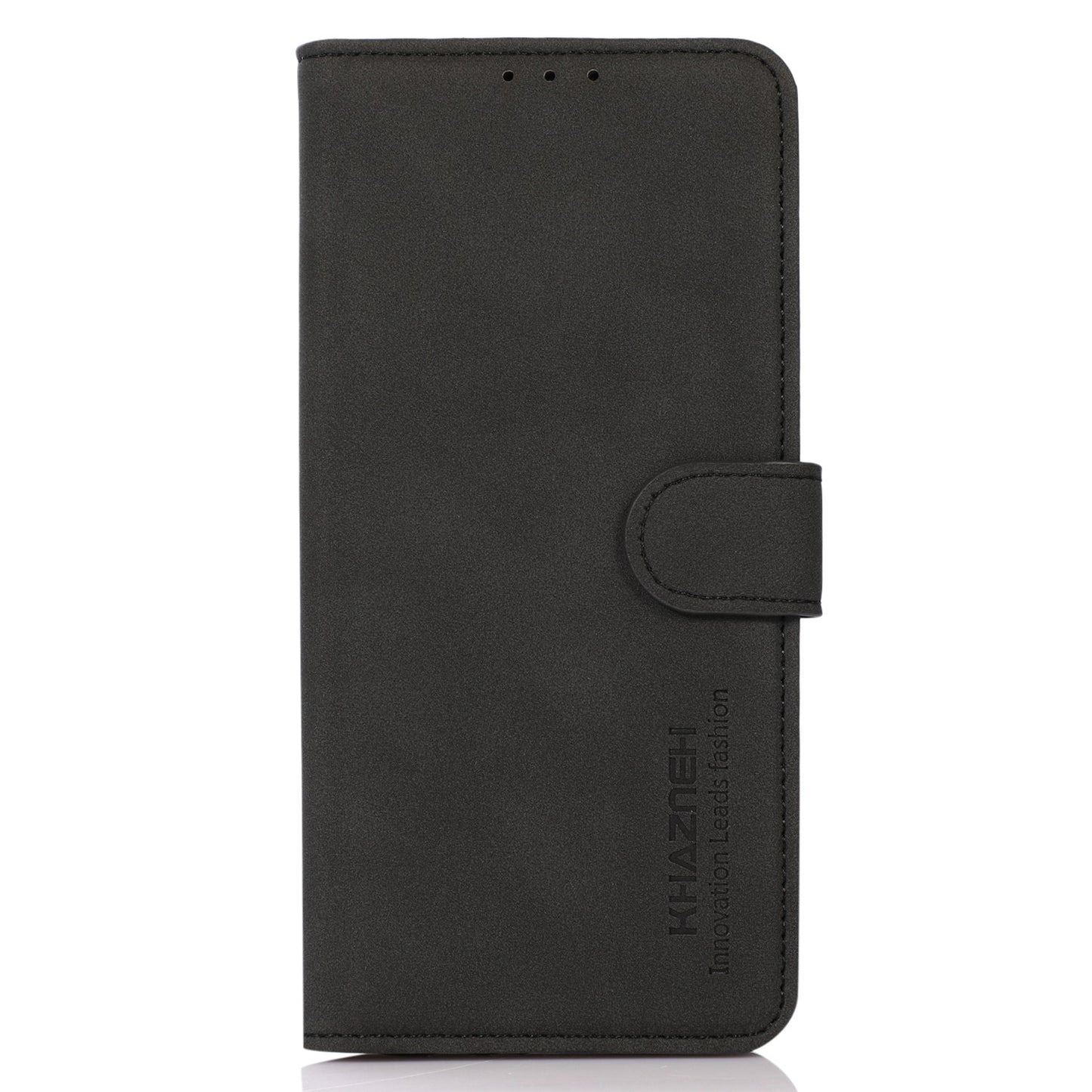 KHAZNEH For Xiaomi Redmi Note 13 Pro 5G / Poco X6 5G Cell Phone Case PU Leather Wallet Flip Cover - Black