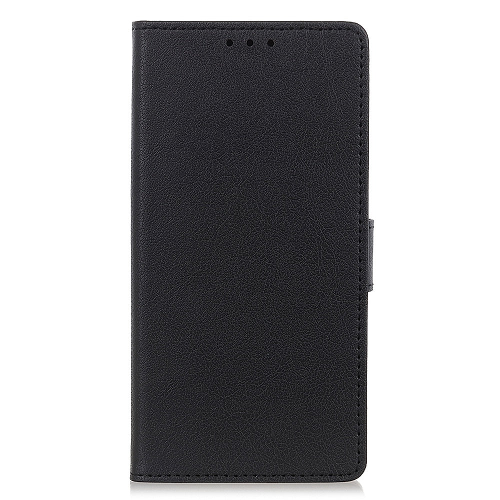 For Xiaomi Redmi Note 13 Pro+ 5G Cell Phone Cases Drop Resistant PU Leather Cover - Black
