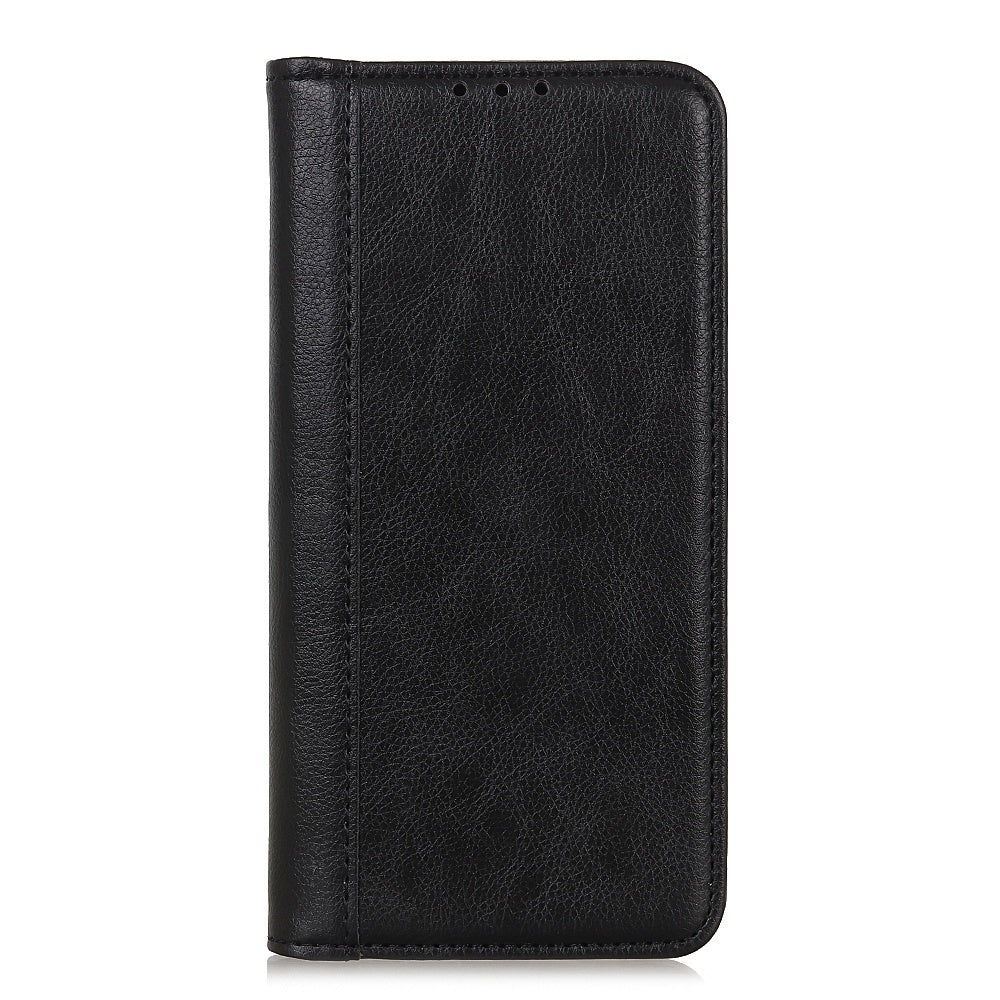 For Xiaomi Redmi Note 13 Pro 5G / Poco X6 5G Case Litchi Texture Split Leather Cell Phone Cover - Black