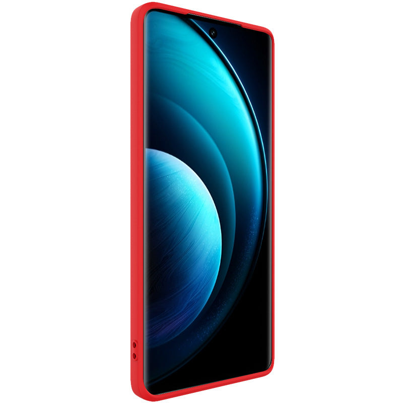 IMAK UC-4 Series for vivo X100 5G Case Straight Edge Anti-scratch TPU Phone Cover - Red