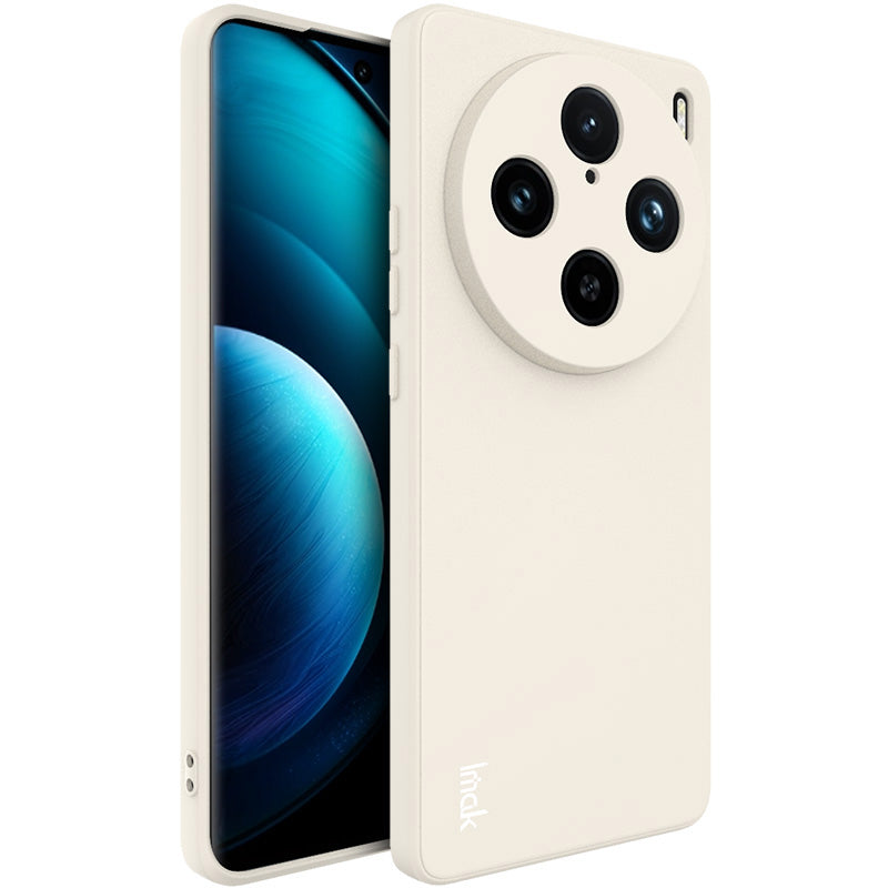 IMAK UC-4 Series for vivo X100 Pro 5G TPU Case Straight Edge Protective Phone Cover - White