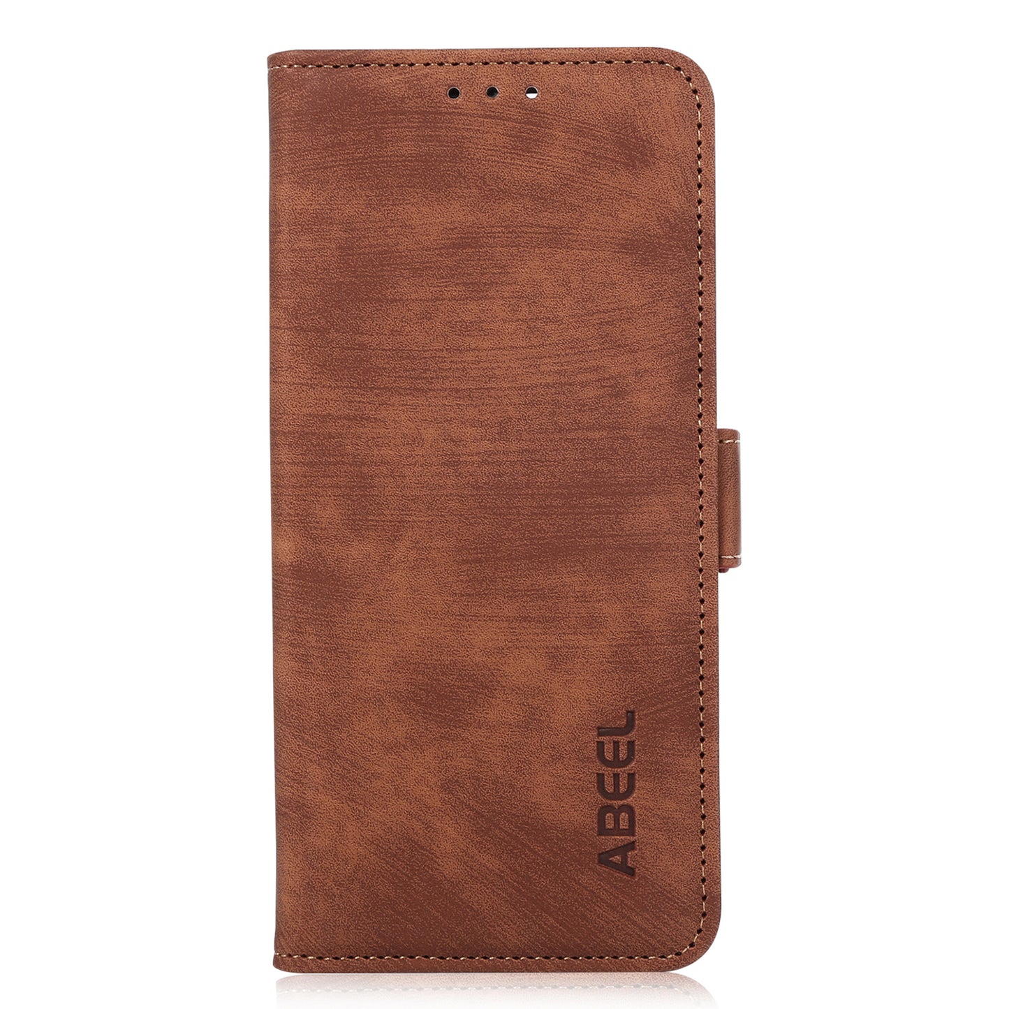 ABEEL For Xiaomi Redmi Note 13 5G Case Retro PU Leather Wallet Flip Phone Protector - Brown