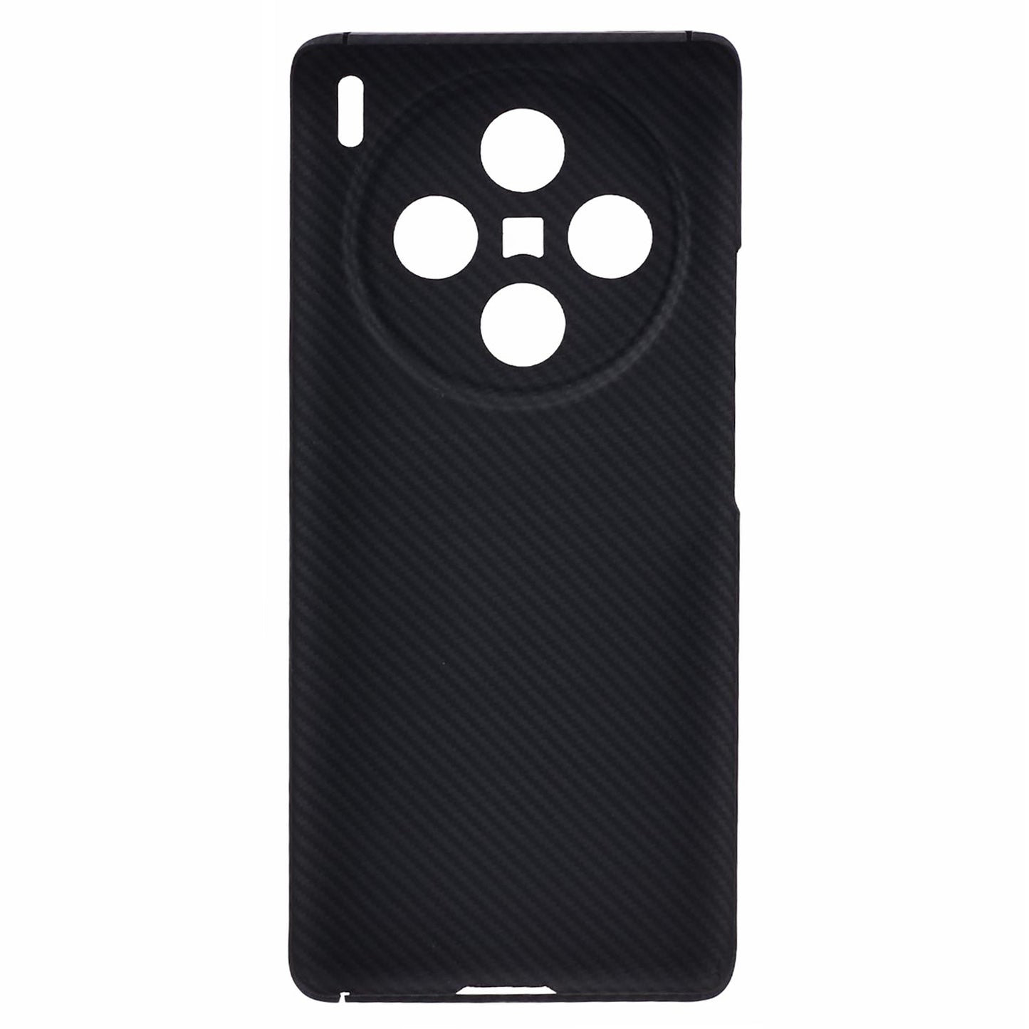 For vivo X100 5G Black Phone Case 600D Fine Textured Aramid Fiber Cover with Precise Cutouts