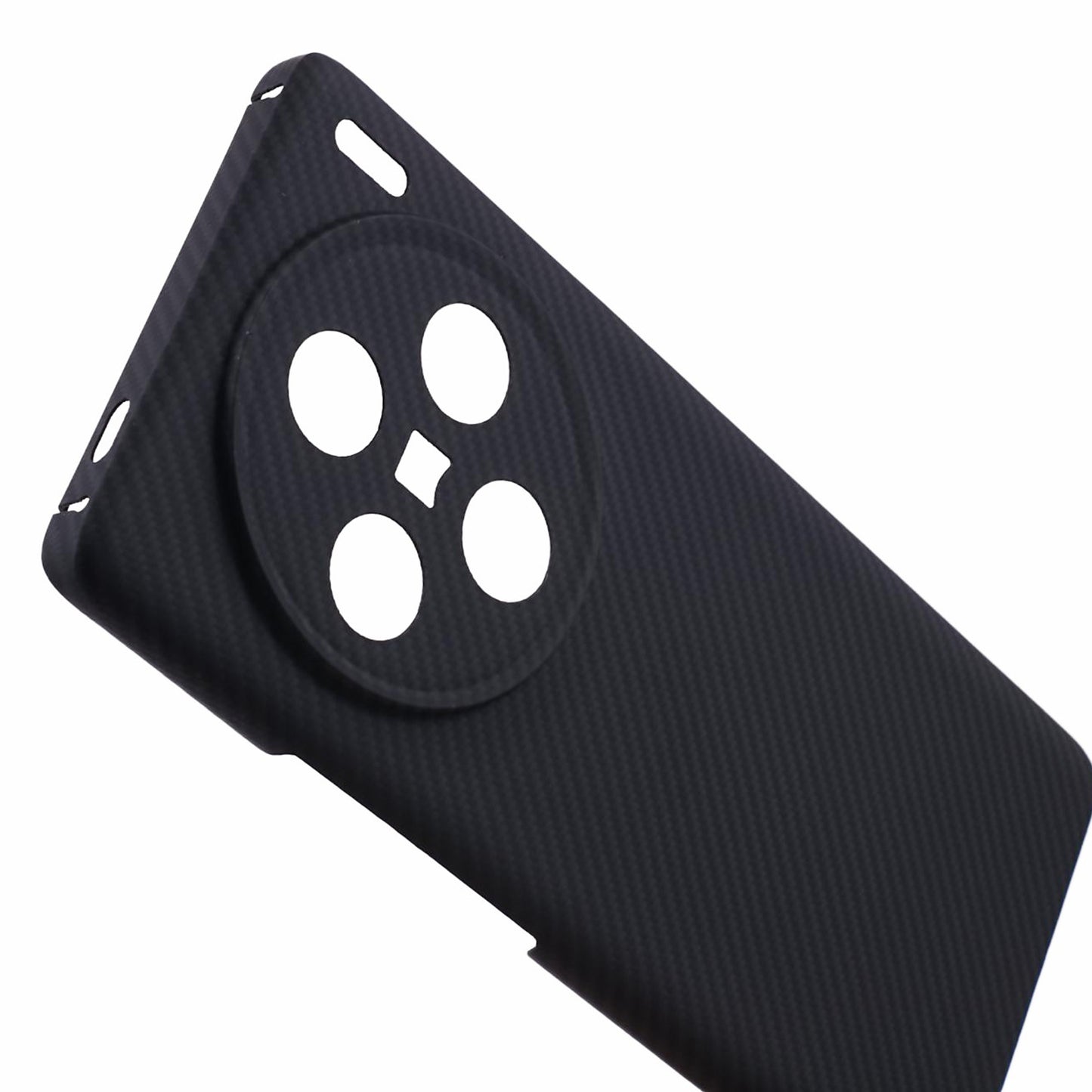 For vivo X100 5G Black Phone Case 600D Fine Textured Aramid Fiber Cover with Precise Cutouts