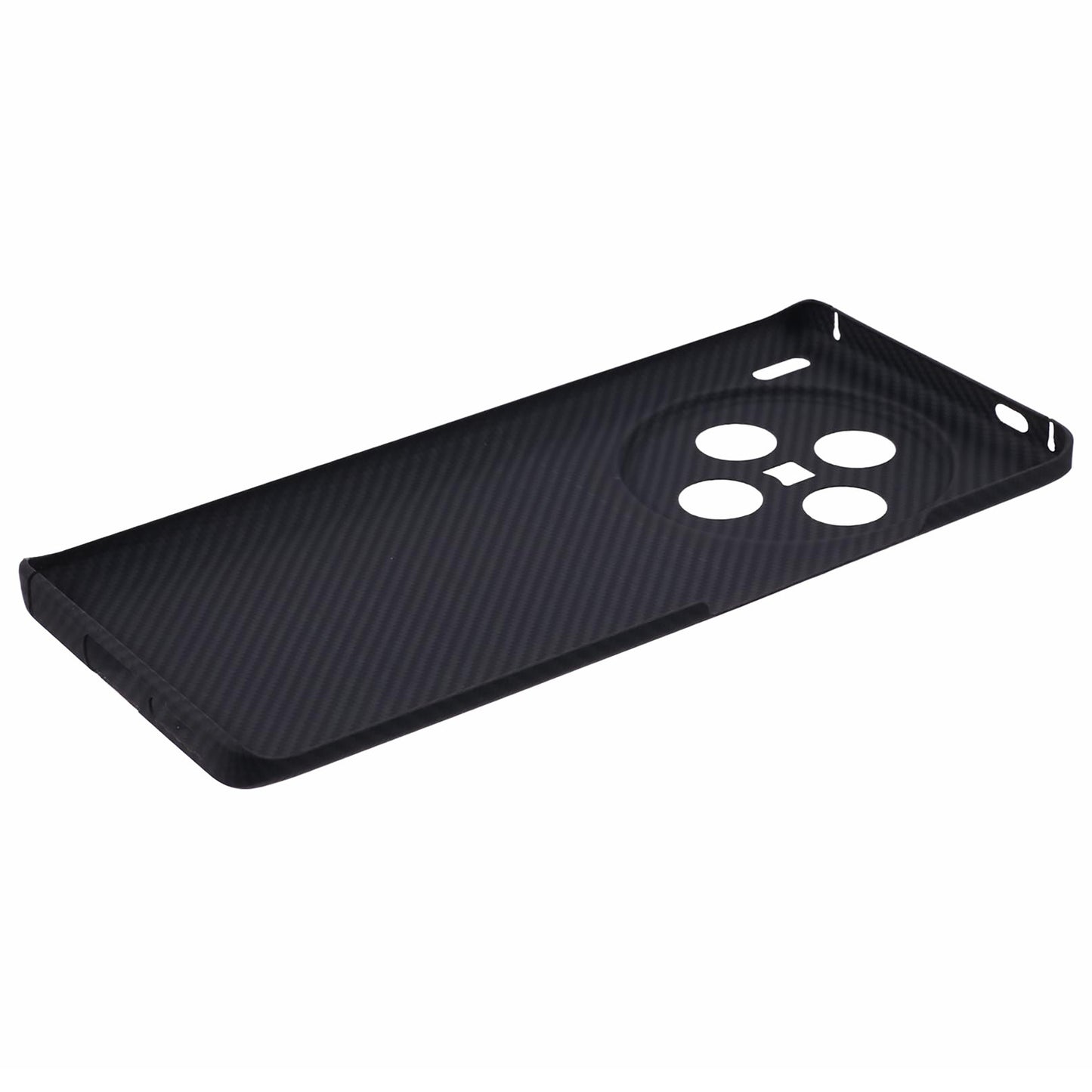 For vivo X100 5G Black Phone Case 600D Fine Textured Aramid Fiber Cover with Precise Cutouts