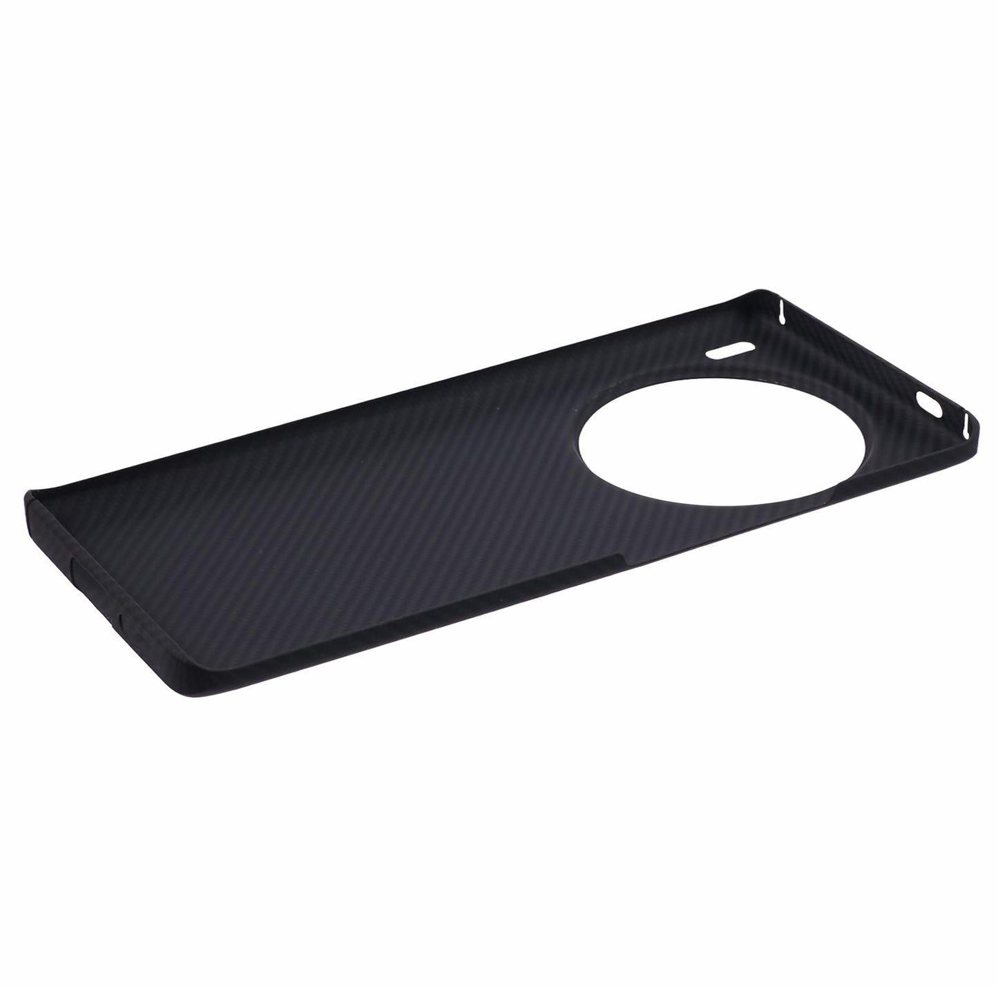 For vivo X100 5G Case 600D Fine Textured Aramid Fiber Cell Phone Protector with Big Lens Cutout - Black