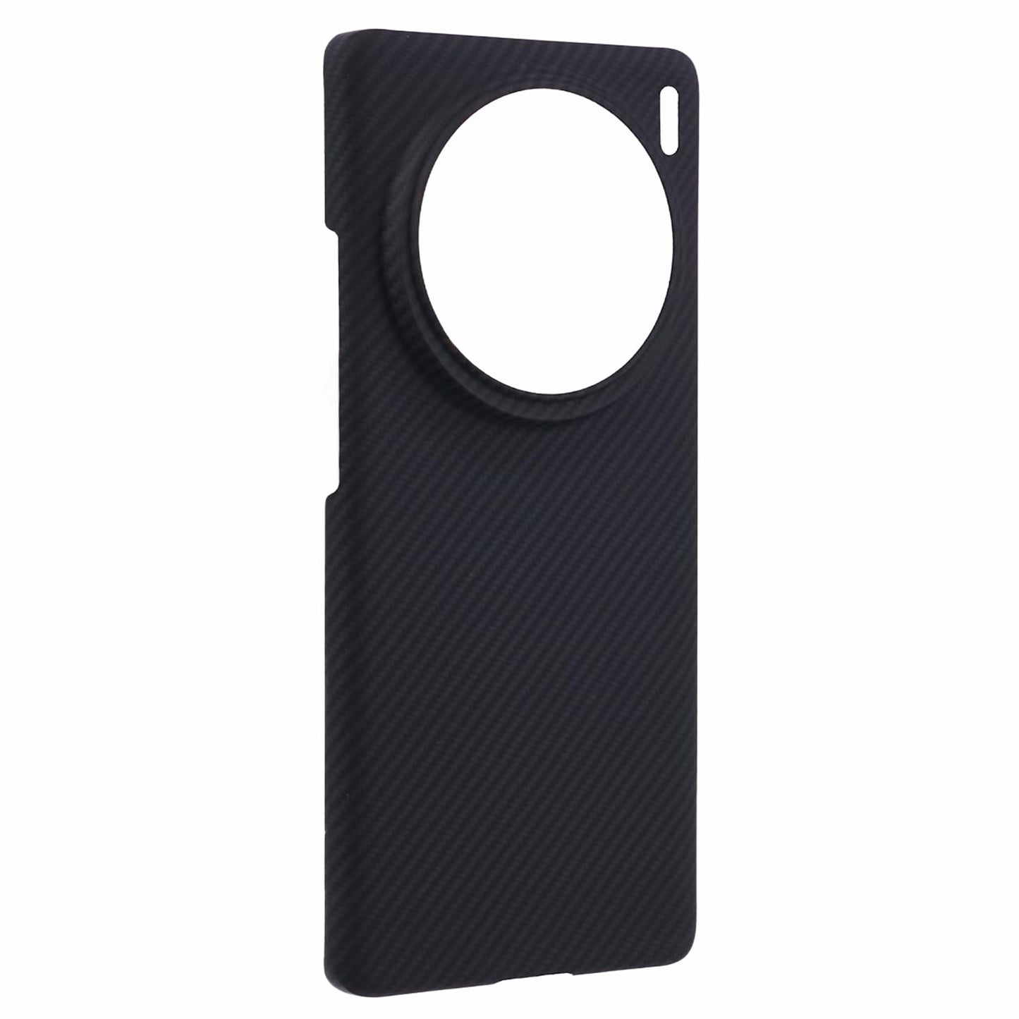 For vivo X100 Pro 5G Cell Phone Case 600D Fine Textured Aramid Fiber Big Lens Cutout Black Shell
