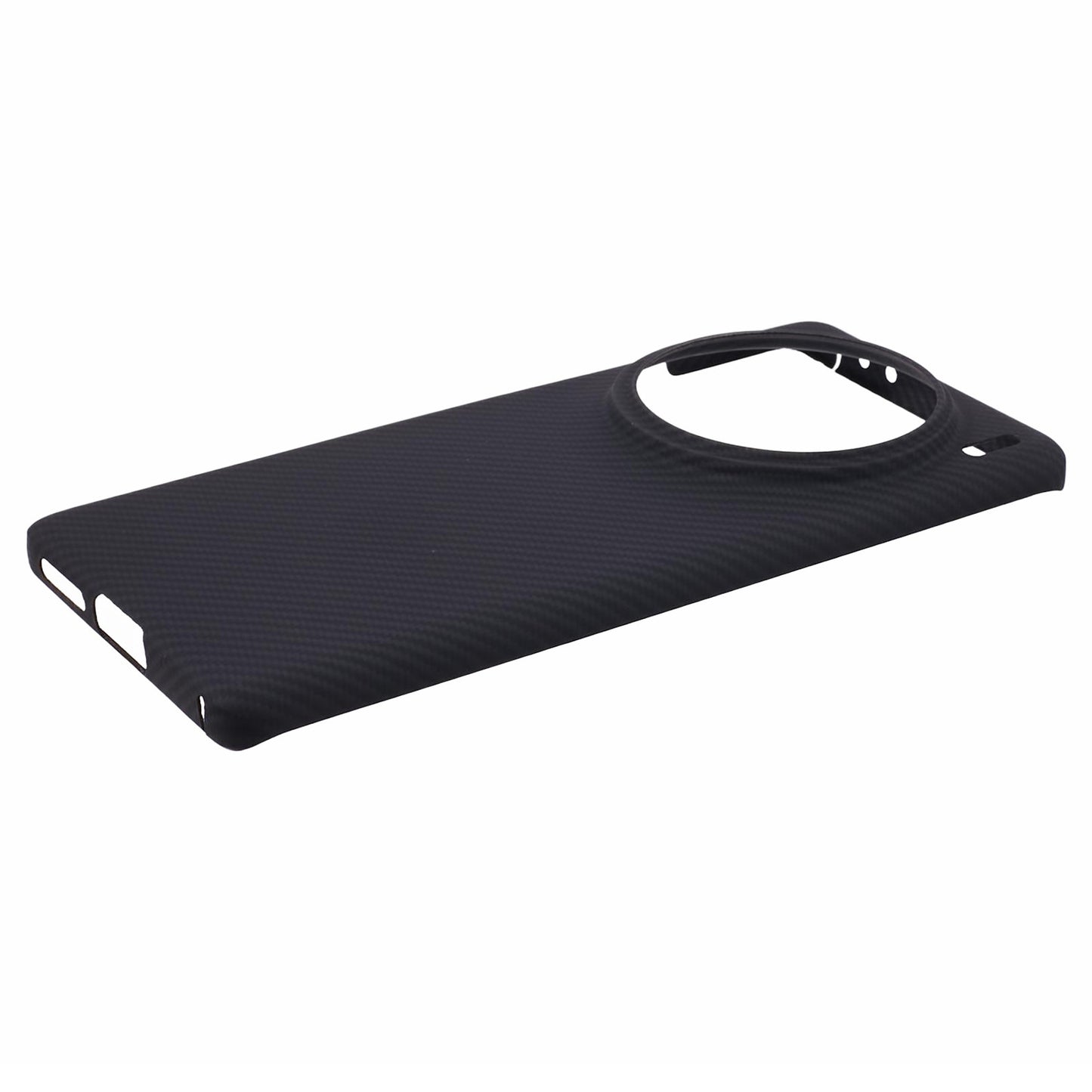 For vivo X100 Pro 5G Cell Phone Case 600D Fine Textured Aramid Fiber Big Lens Cutout Black Shell
