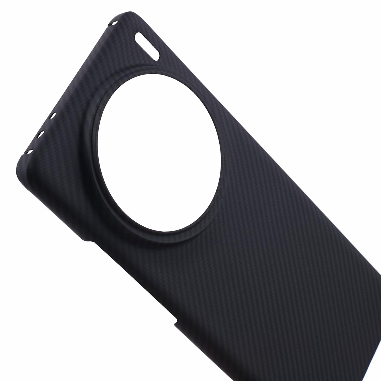 For vivo X100 Pro 5G Cell Phone Case 600D Fine Textured Aramid Fiber Big Lens Cutout Black Shell