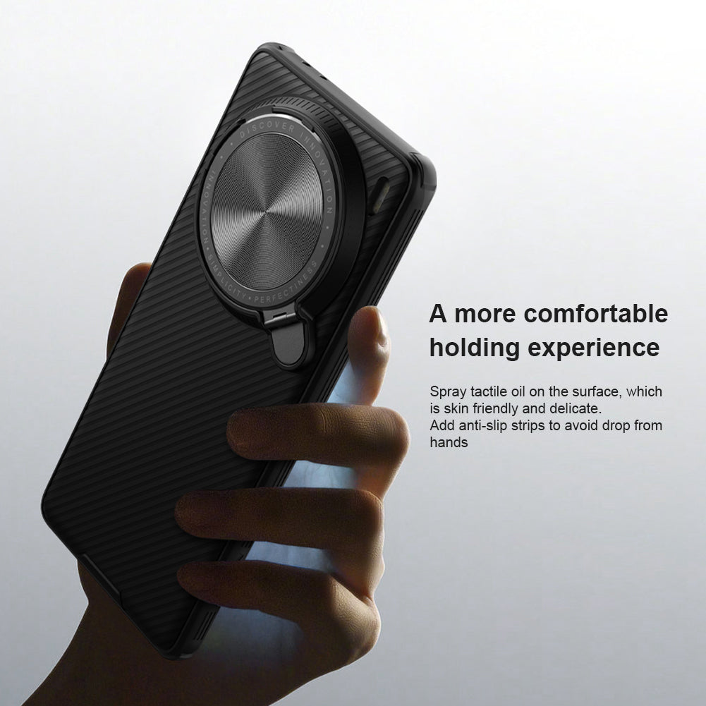 NILLKIN CamShield Prop Series for vivo X100 Pro 5G Case with Camera Cover and Kickstand - Green