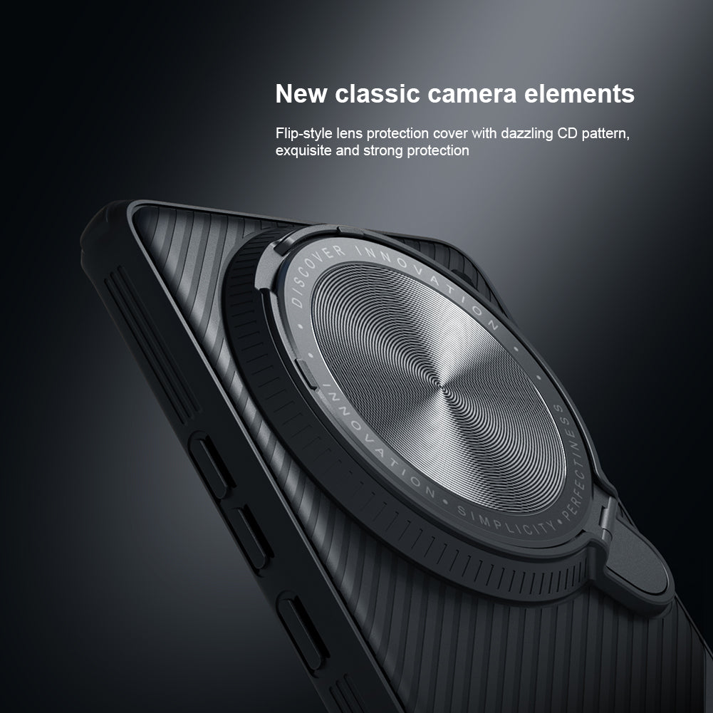 NILLKIN CamShield Prop Magnetic Series for vivo X100 Pro 5G Kickstand Phone Case with Slide Lens Cover - Green