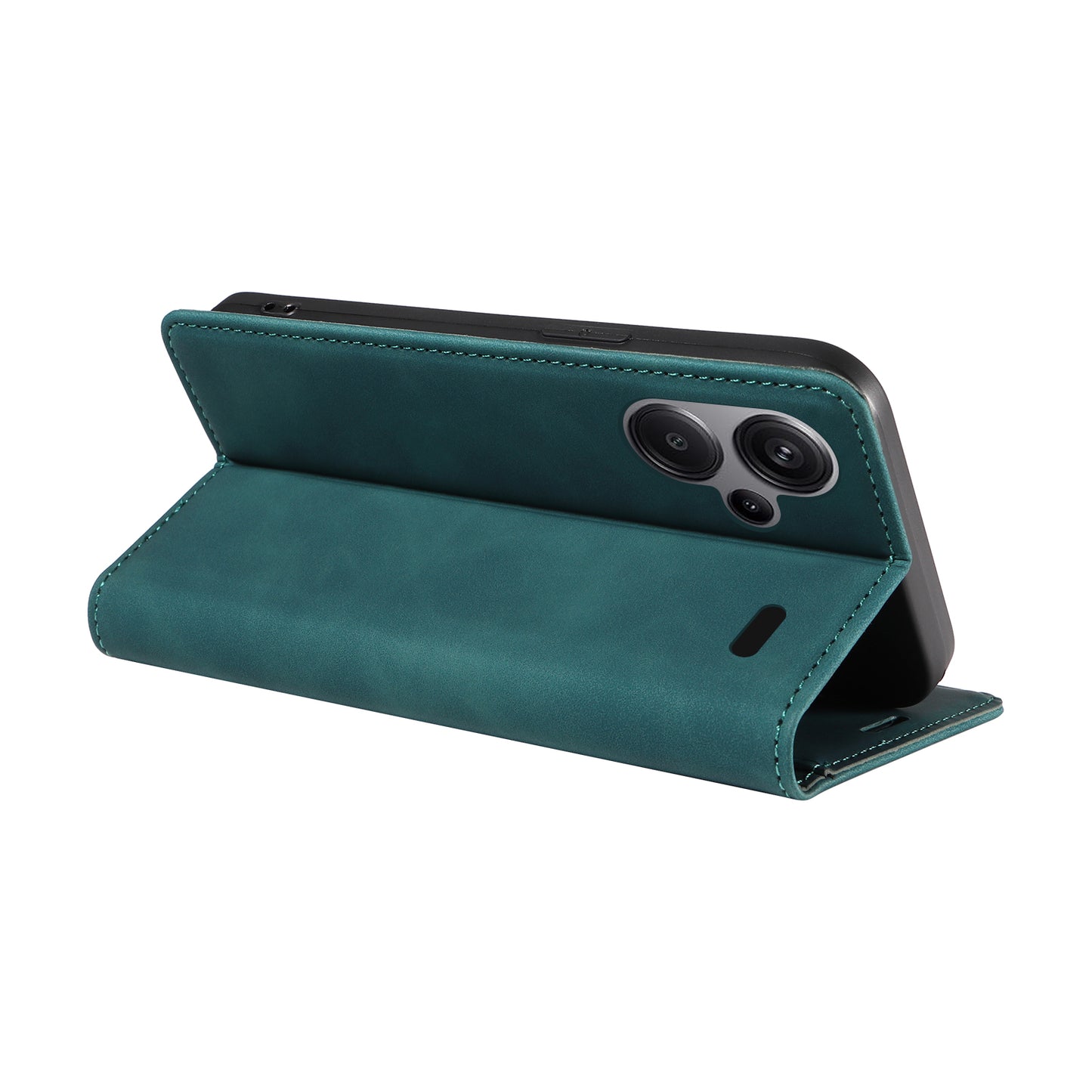 BETOPNICE 003 for Xiaomi Redmi Note 13 Pro+ 5G Wallet Case RFID Blocking Leather Cover - Green