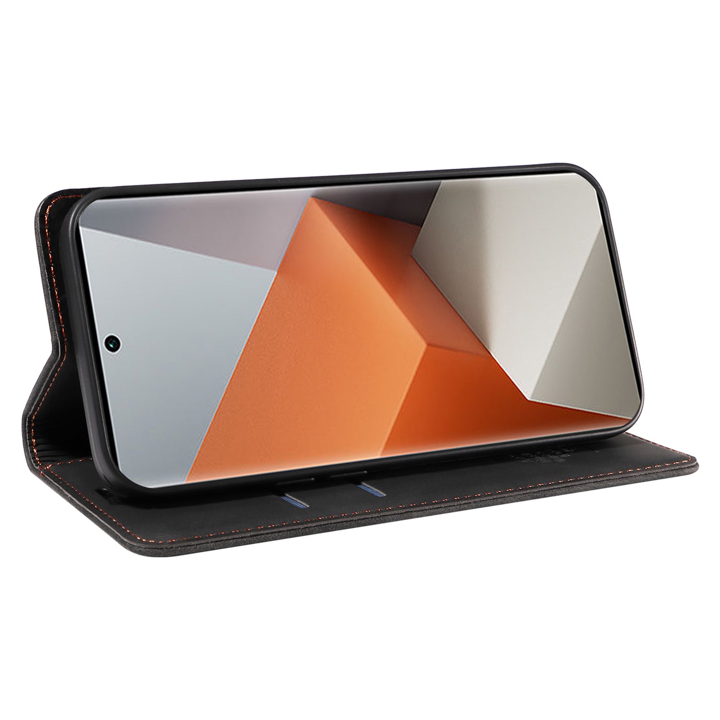 BETOPNICE 003 for Xiaomi Redmi Note 13 Pro+ 5G Wallet Case RFID Blocking Leather Cover - Black