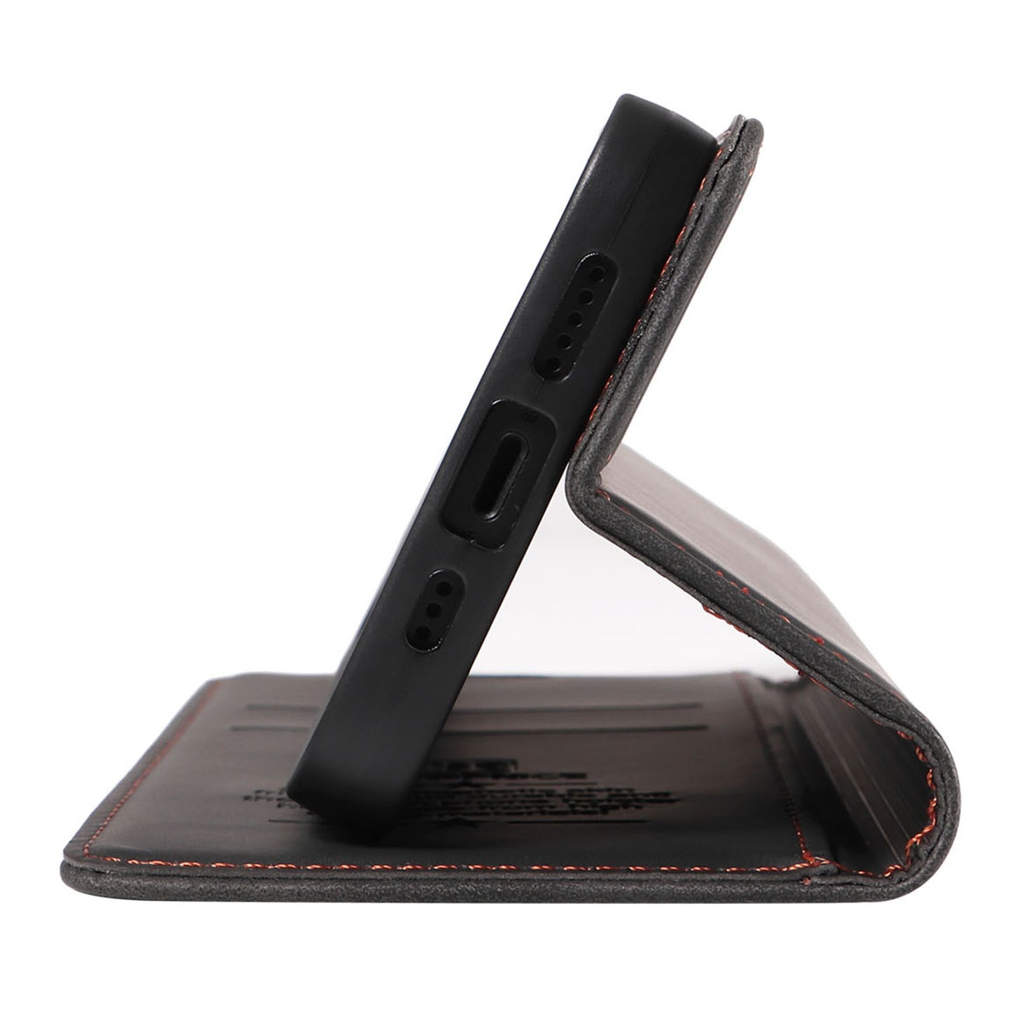 BETOPNICE 003 for Xiaomi Redmi Note 13 Pro+ 5G Wallet Case RFID Blocking Leather Cover - Black