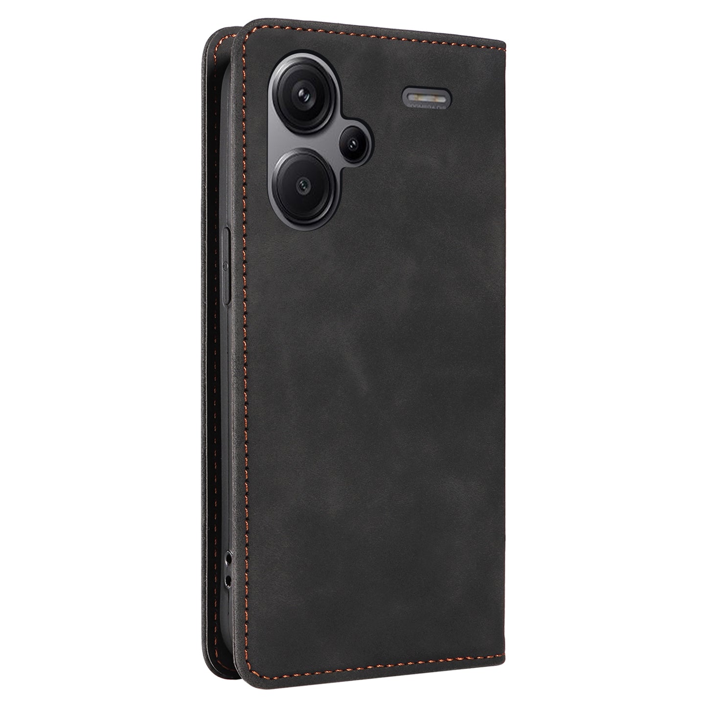 BETOPNICE 003 for Xiaomi Redmi Note 13 Pro+ 5G Wallet Case RFID Blocking Leather Cover - Black