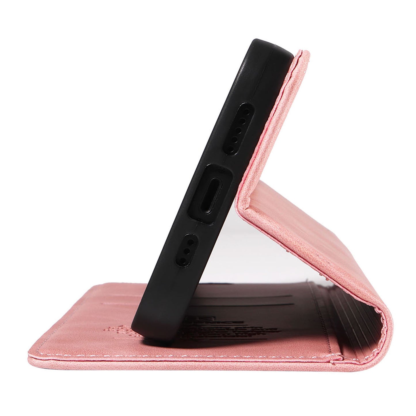 BETOPNICE 003 for Xiaomi Redmi Note 13 Pro+ 5G Wallet Case RFID Blocking Leather Cover - Pink